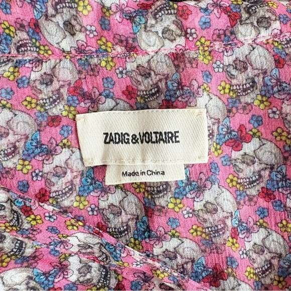 Zadig and Voltaire Reevas Skull Print Dress - Picture 9 of 14